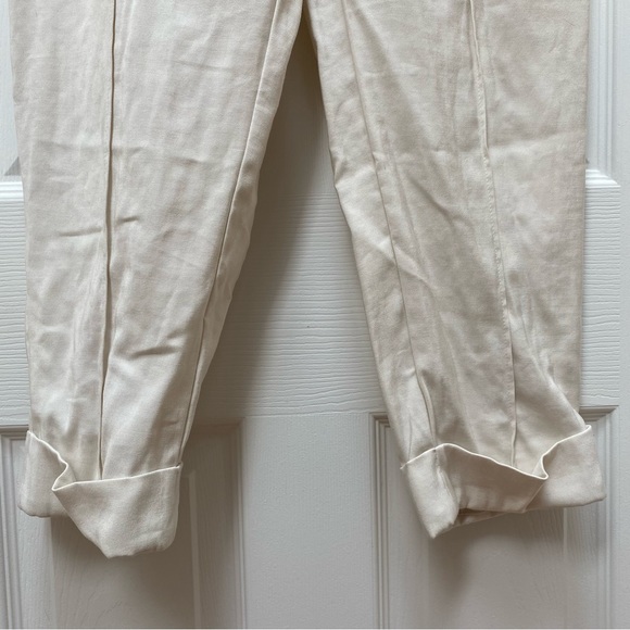 A New Day High Waisted Cream Tailored Pants - Picture 3 of 6